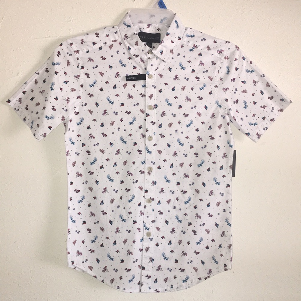 No Boundaries SS Printed Button up
